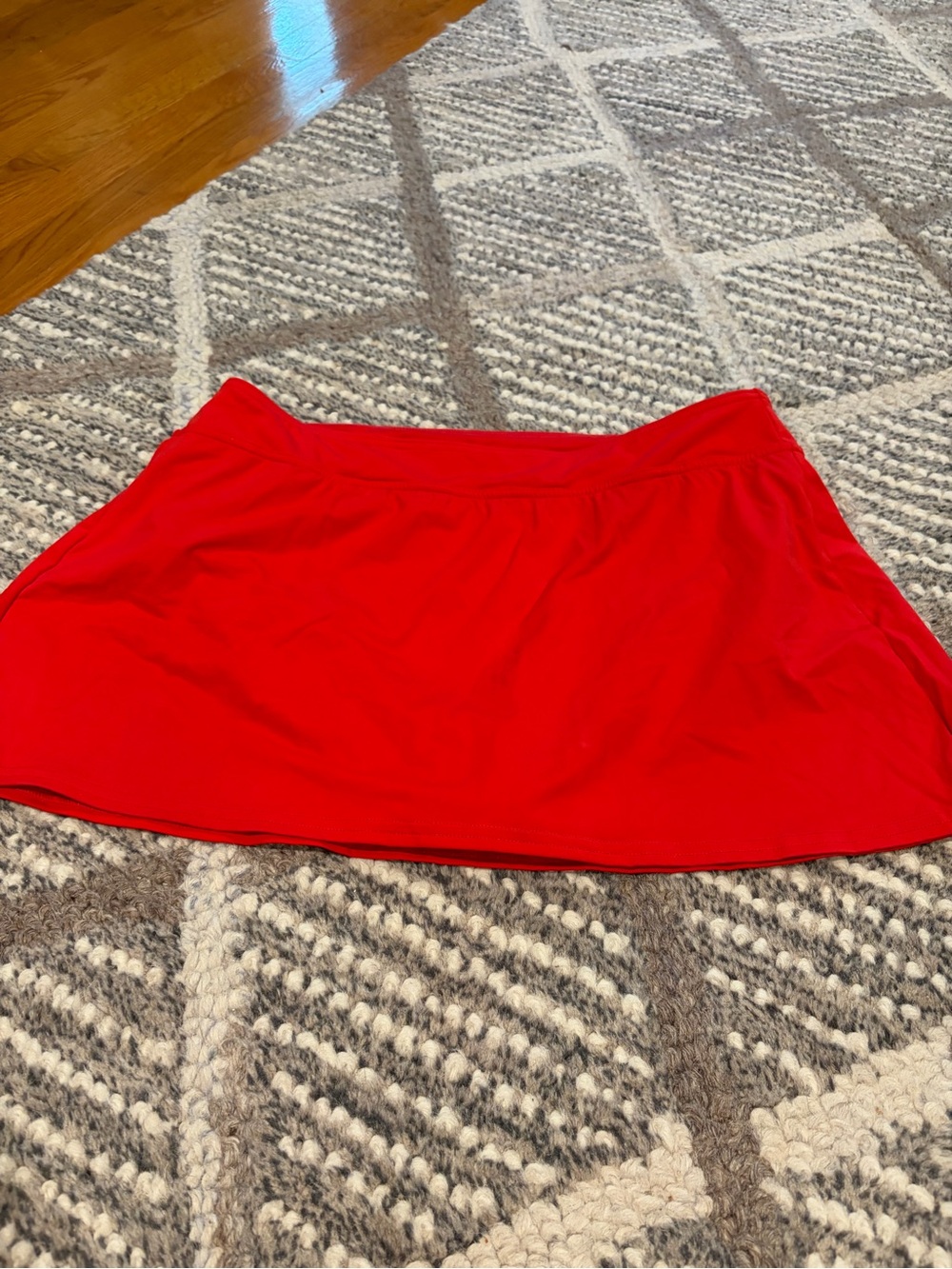 Lands End Classic Red Women's swim Skirt